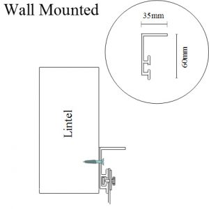PVC Strip Door Mounting Wall