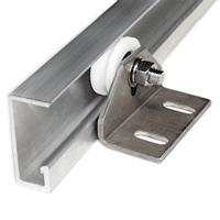 CP-TTR49SSBKT - Coldroom Sliding Door Top Track Roller & Bracket