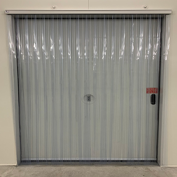 Clear Ribbed PVC Strip Curtain Door